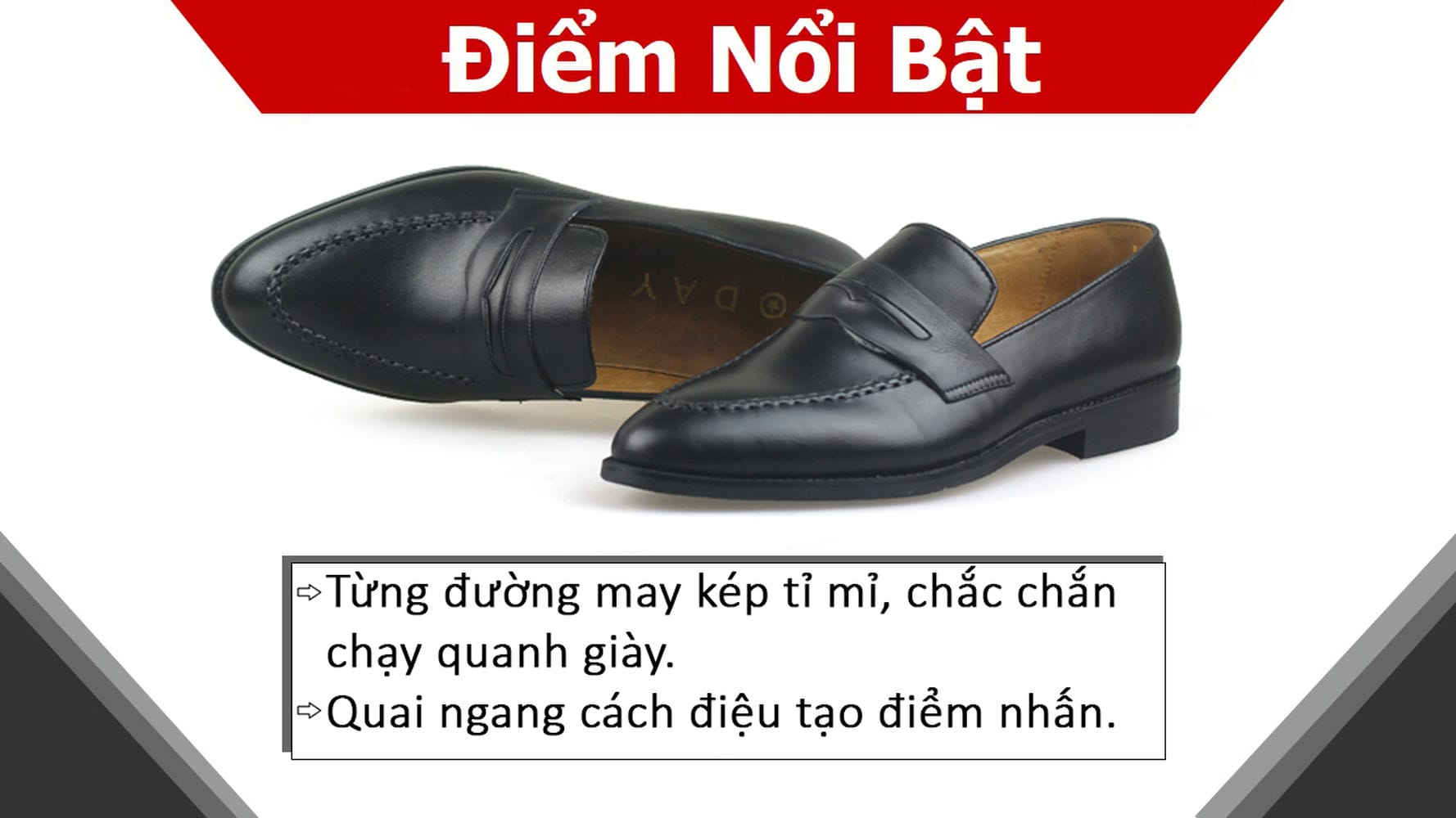 Giày nam Hàn quốc thanh lịch HP010D